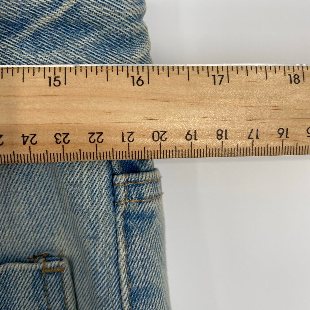 Aaron & Amber Jeans Women’s Large Wide Leg Patch Pocket Bohemian High Rise - Picture 5 of 11
